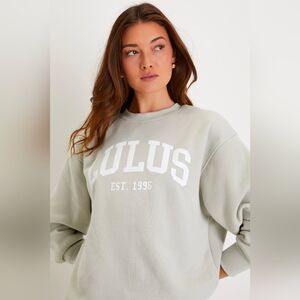 Lulu's Light Sage Logo Sweatshirt
